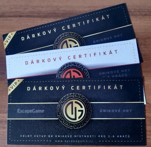 Předání poukazů k soutěži - ÚNIKOVÉ HRY